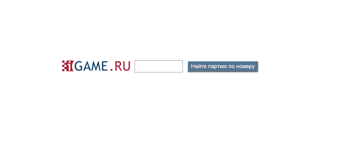 Поиск партий на iGame.ru